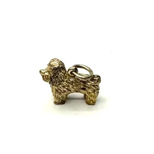 Vintage 14K Gold Tiny Dog