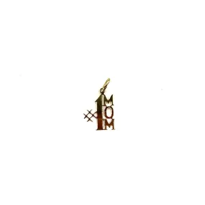 Vintage 14K Tiny #1 Mom Charm