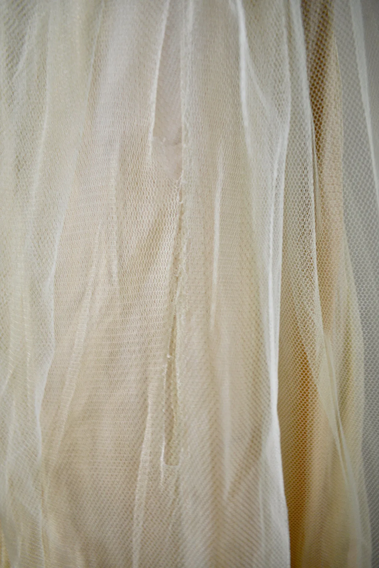 Vintage 1950s Chartreuse Gown AS IS