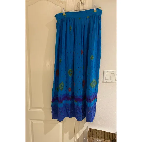 Vintage 80s 90s Diane Gilman Silk Skirt Size Small