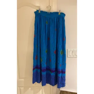 Vintage 80s 90s Diane Gilman Silk Skirt Size Small