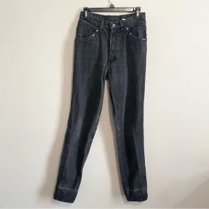 Vintage 90s Rockies Faded Black V Yoke High Waist Mom Jeans Waist 27
