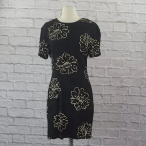 Vintage 90s Sunflower Mini Dress