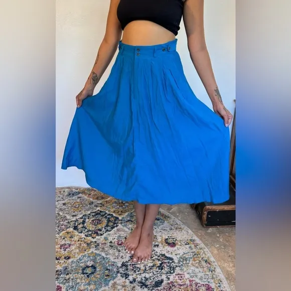 Vintage blue skirt size 8