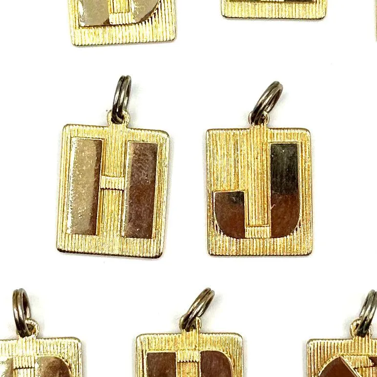 Vintage Brass Art Deco Letters