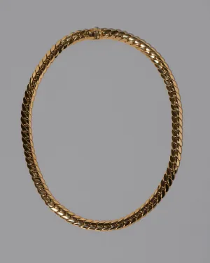 Vintage Cartier Flat Curb Chain Necklace