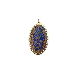 Vintage Enameled Flower Pendant
