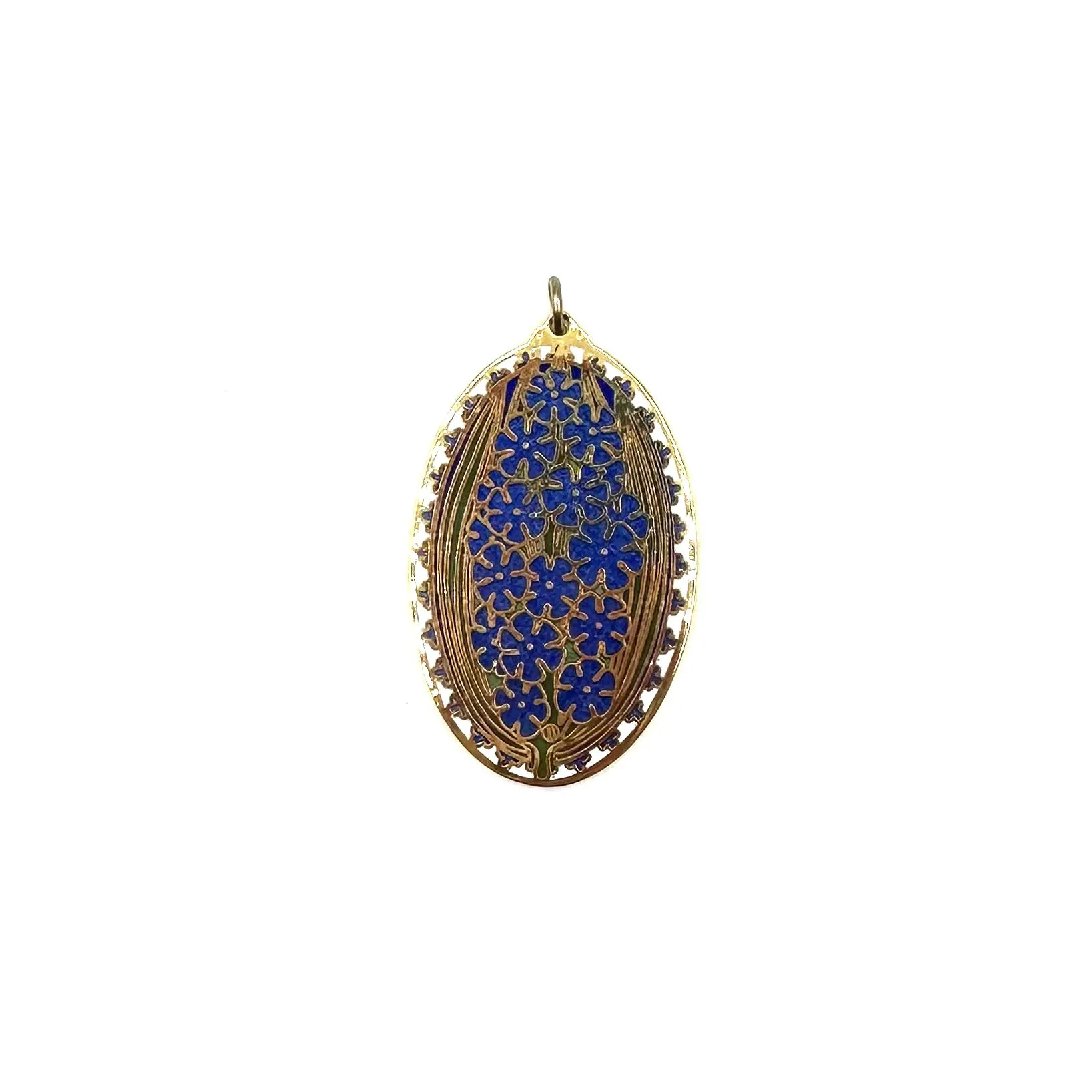 Vintage Enameled Flower Pendant