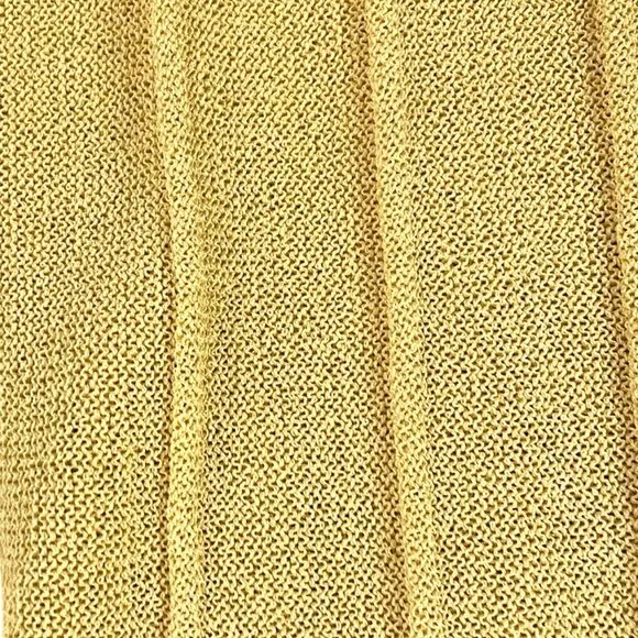 Vintage Fine Knit Skirt Size Medium 29-30&quot; Elastic Waist 1970s Ribbed A-Line