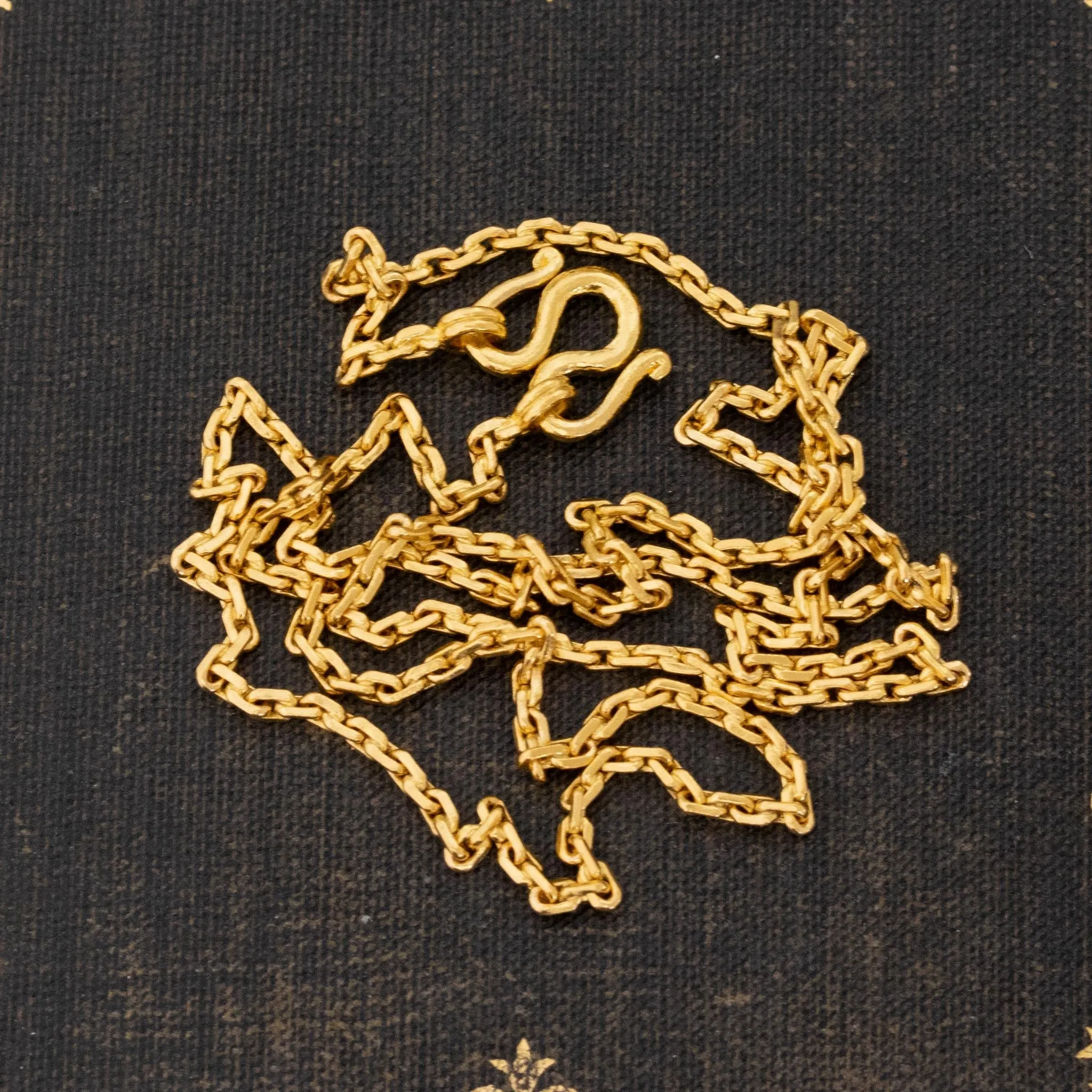 Vintage High Karat Cable Link Chain, 22kt