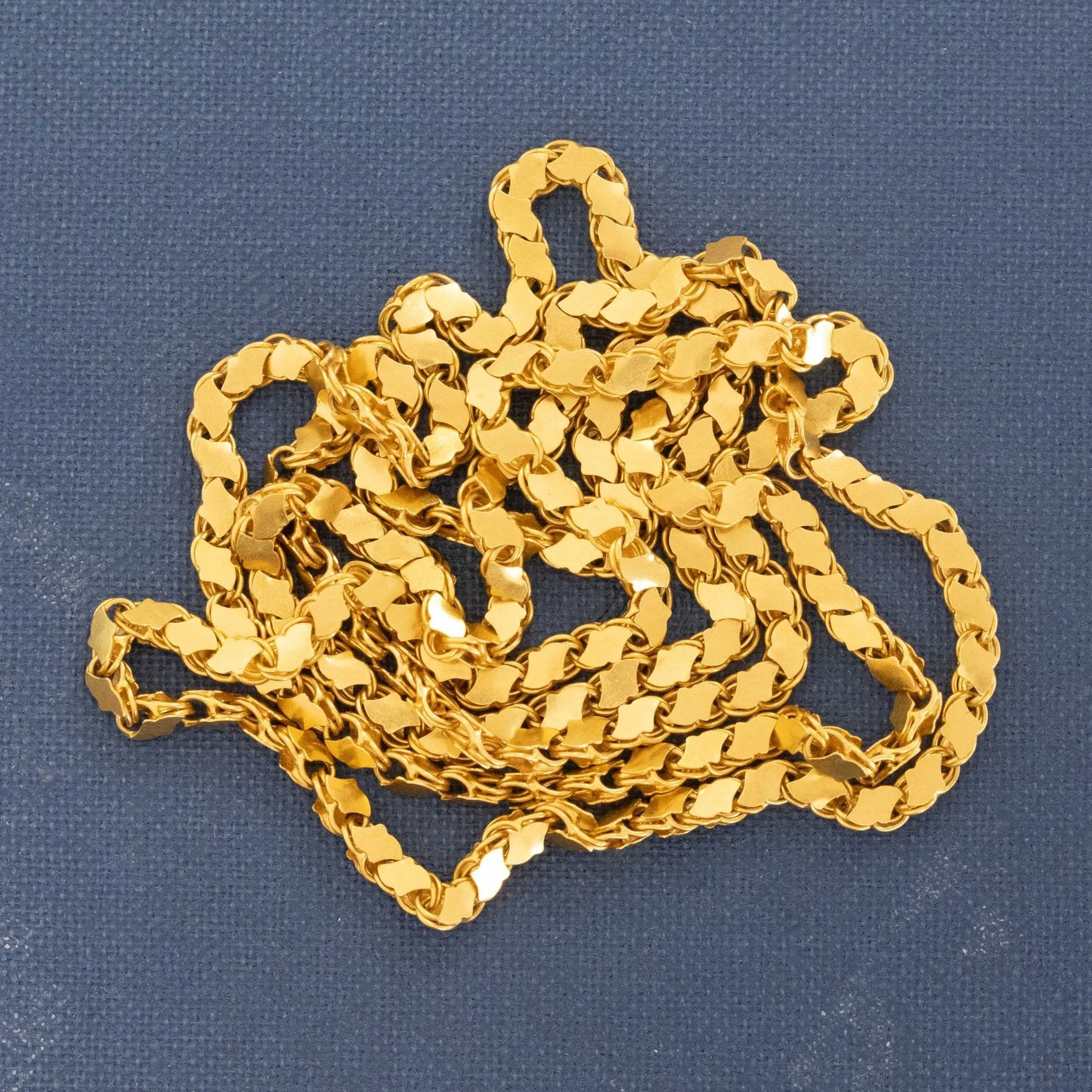 Vintage High Karat Fancy Link Chain, 22kt