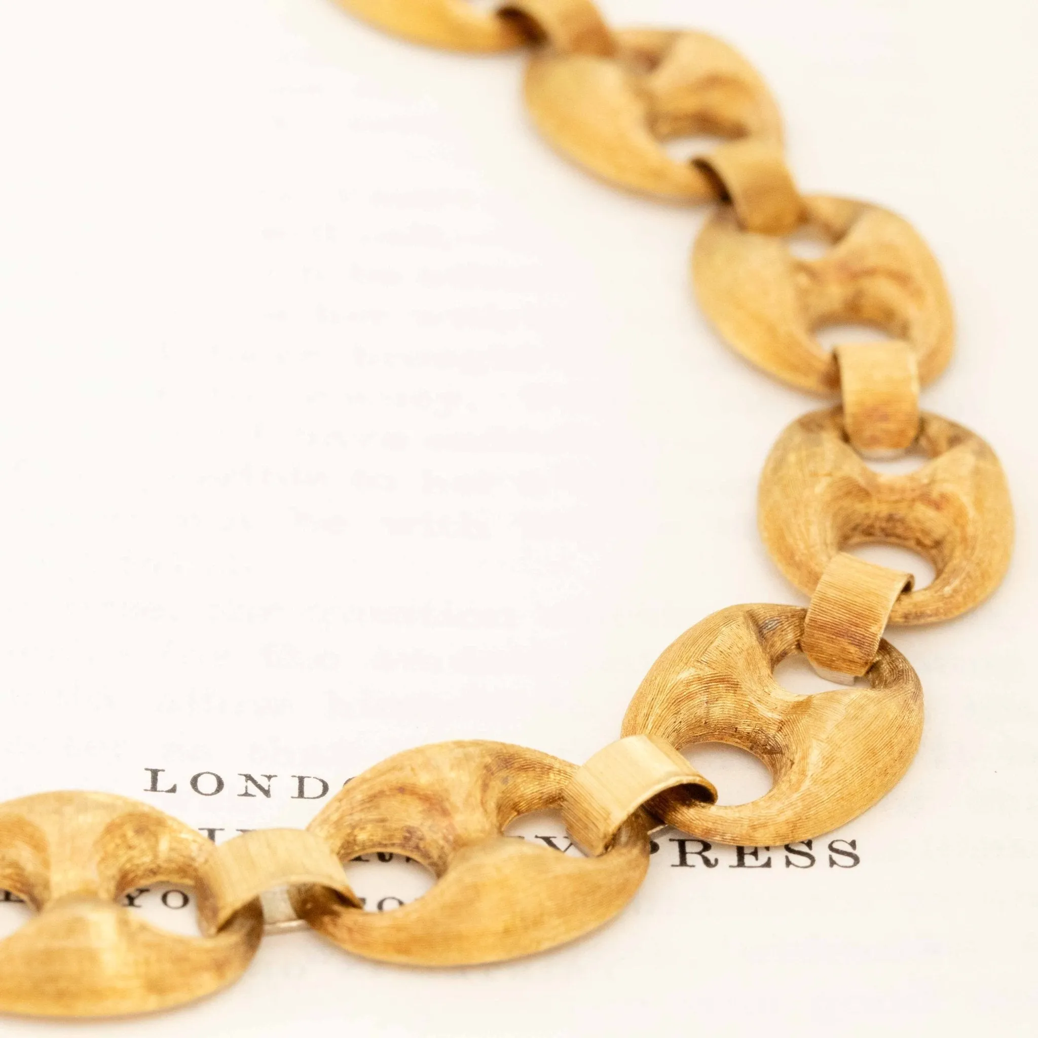 Vintage Jumbo Mariner Link Necklace