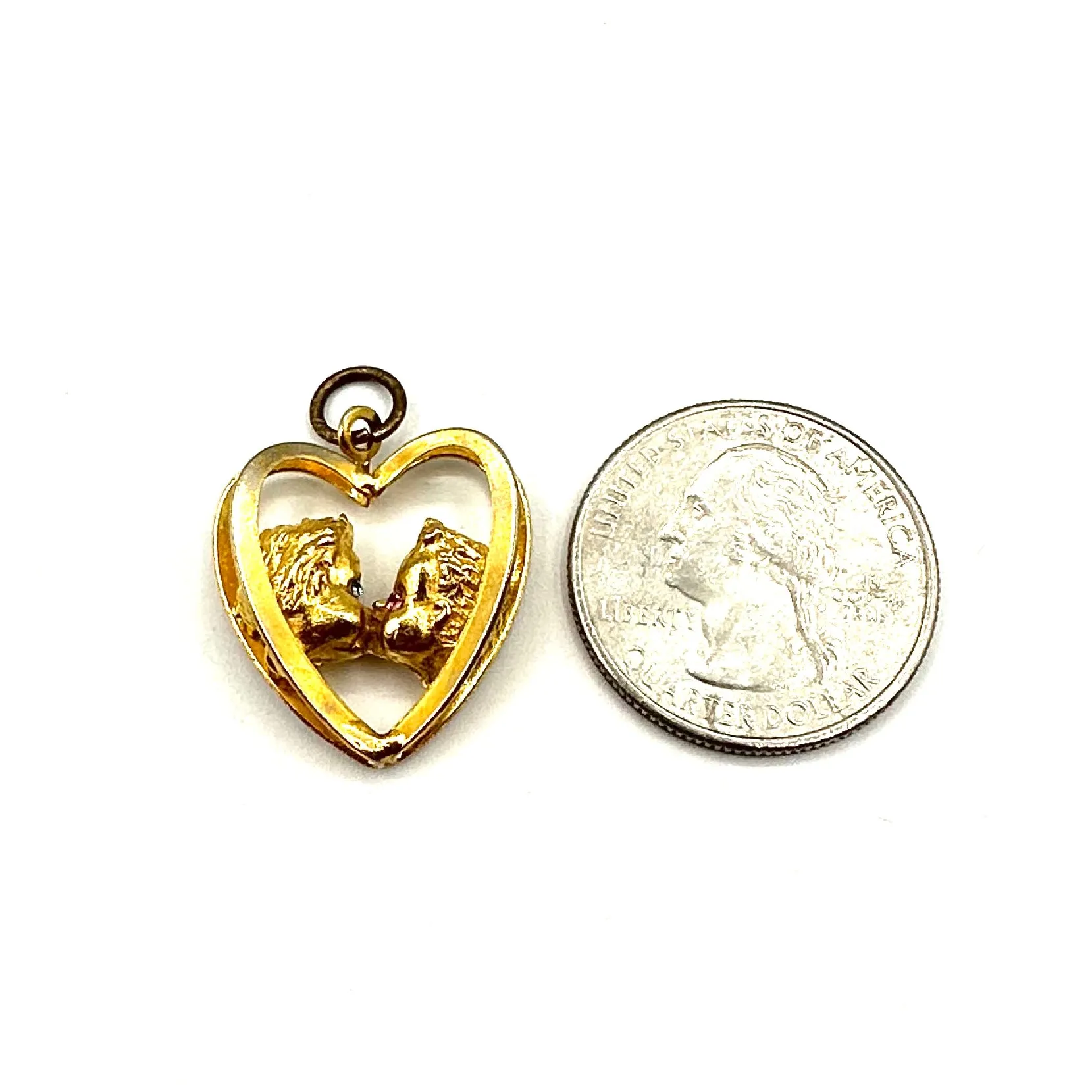 Vintage Kissy Face Charm