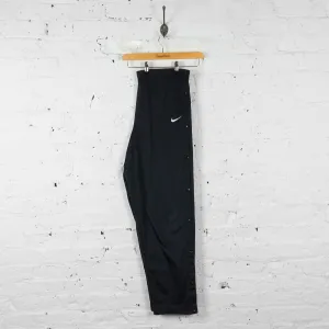 Vintage Nike Poppers Tracksuit Bottoms - Black - XL