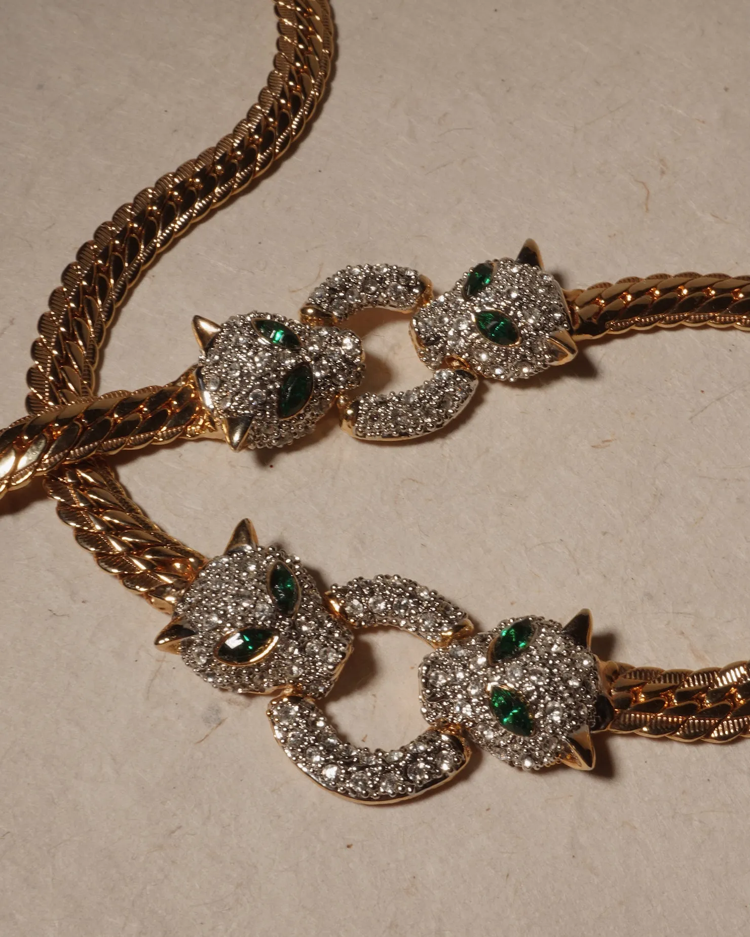 Vintage Pavé Leopard Set