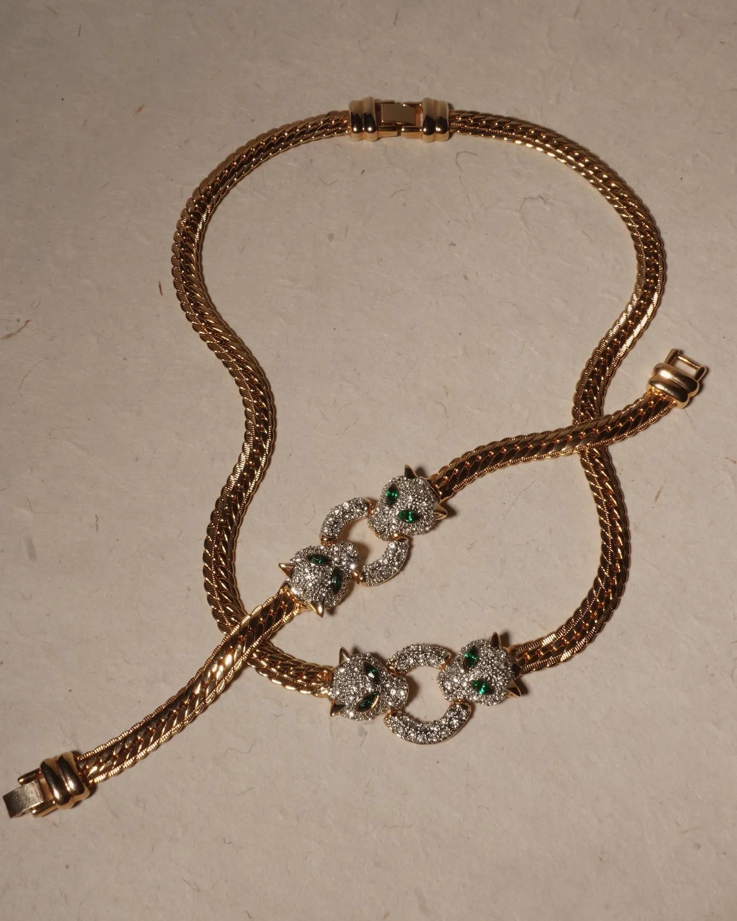 Vintage Pavé Leopard Set