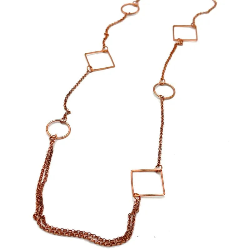 Vintage Rose Gold Chain Necklace