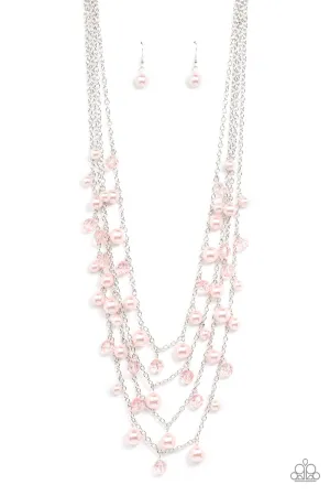 Vintage Virtuoso - Pink Necklace