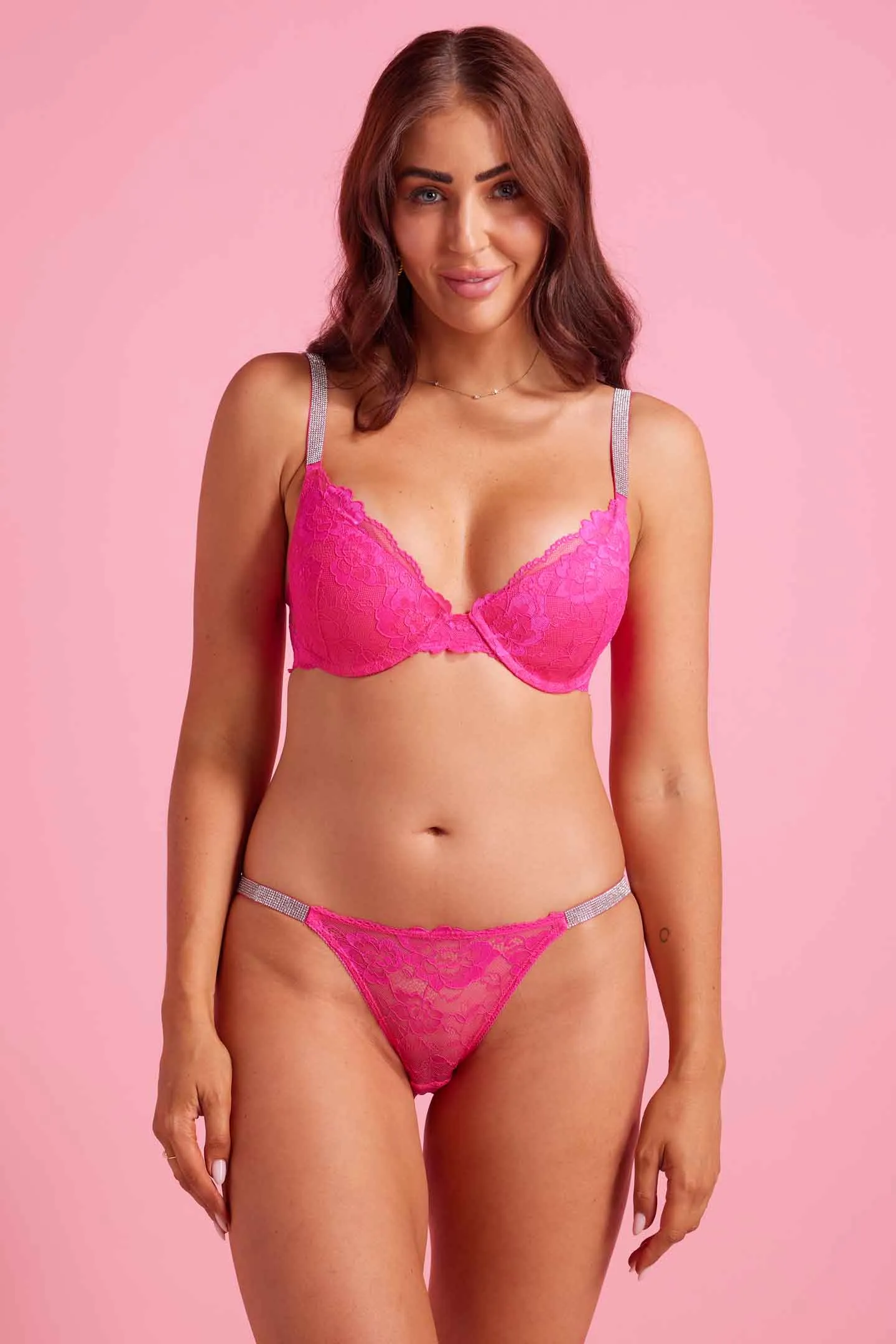 Vixen Lace Bikini Fuchsia