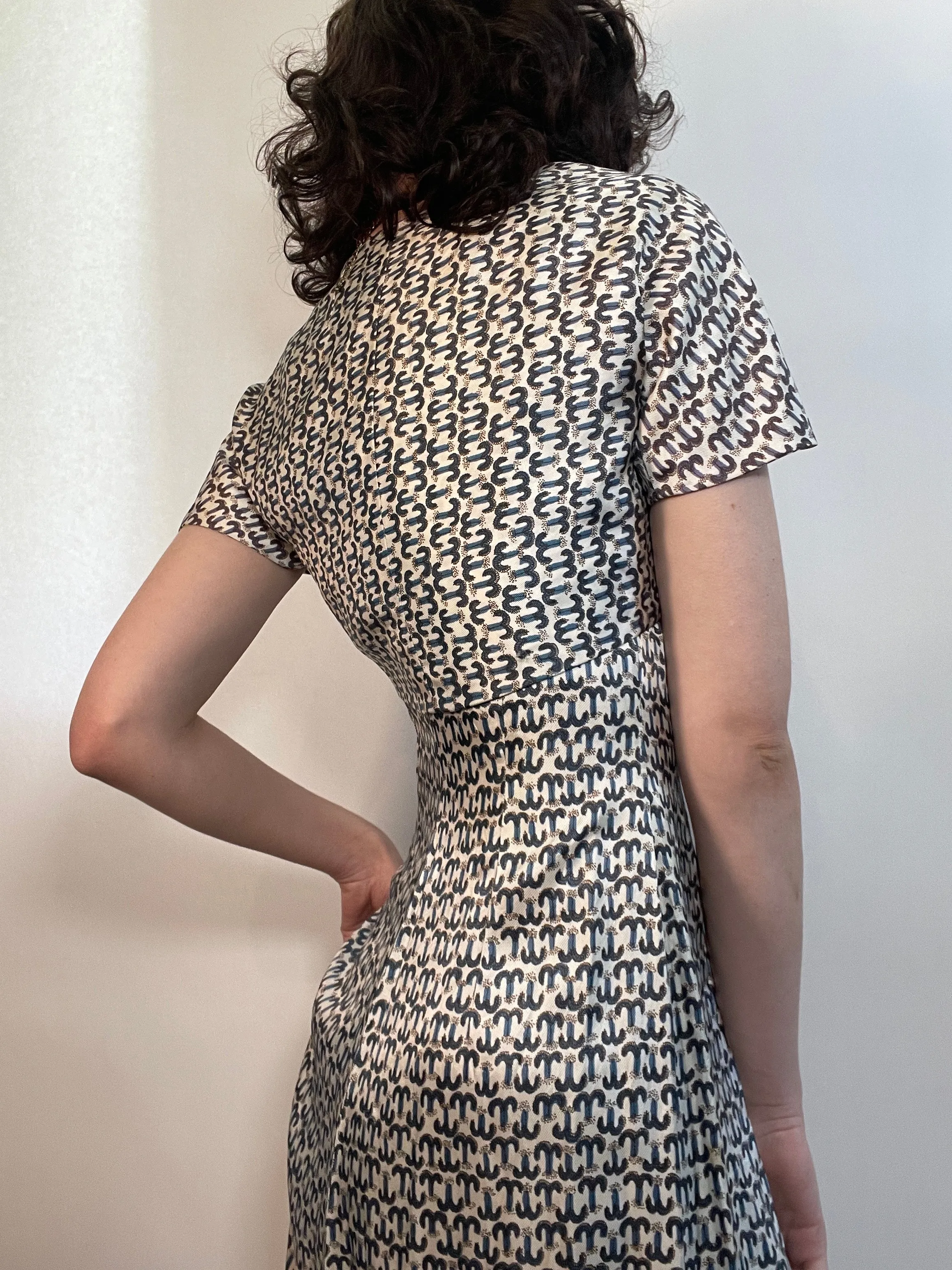 VTG 50s Silky Dress & Crop Bolero Jkt VOGUE SPECIAL DESIGN