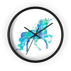 Watercolor Unicorn Wall Clock