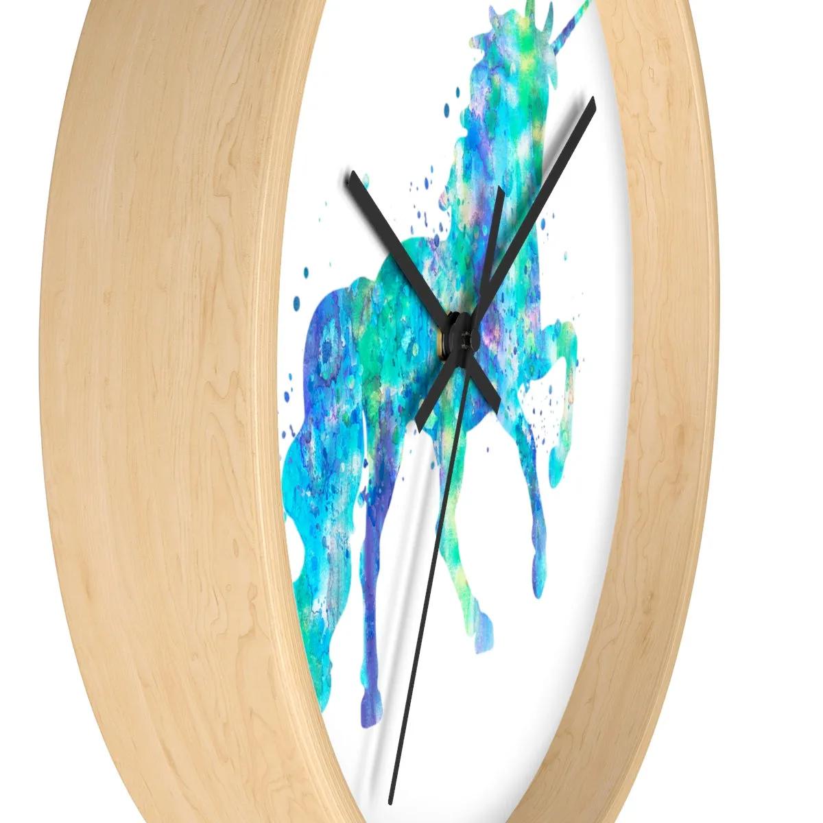 Watercolor Unicorn Wall Clock