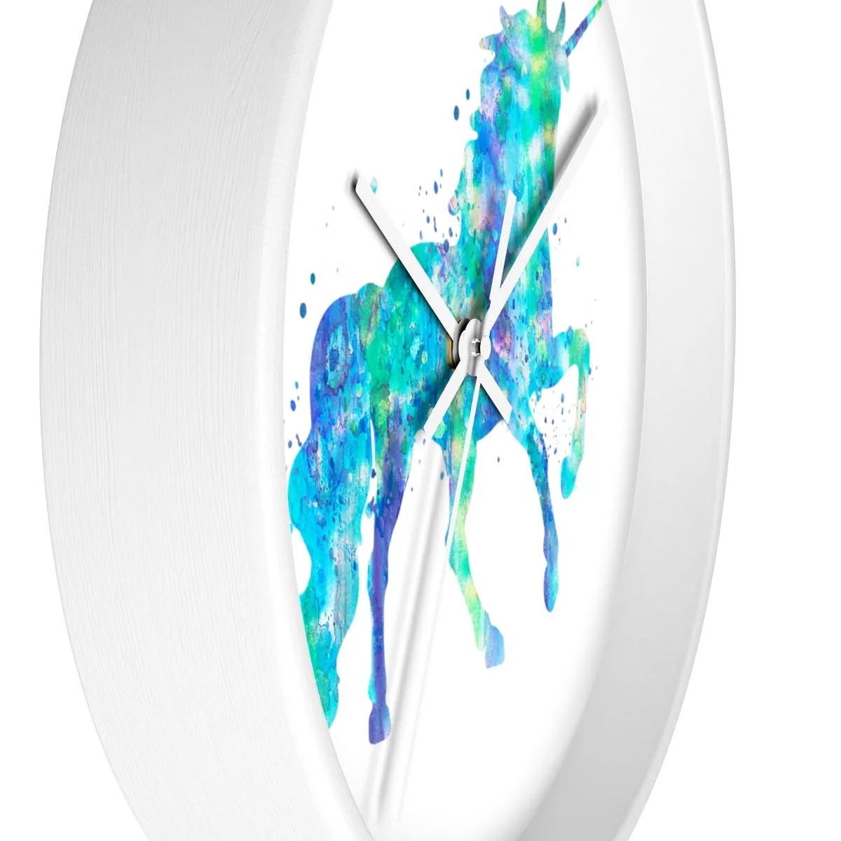Watercolor Unicorn Wall Clock