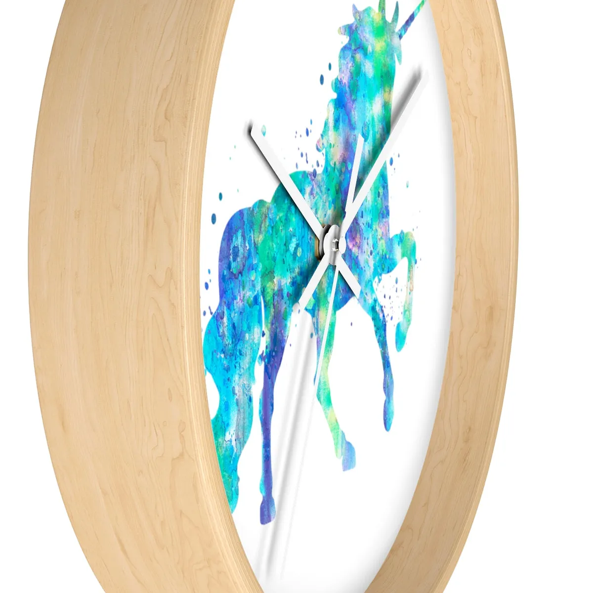 Watercolor Unicorn Wall Clock