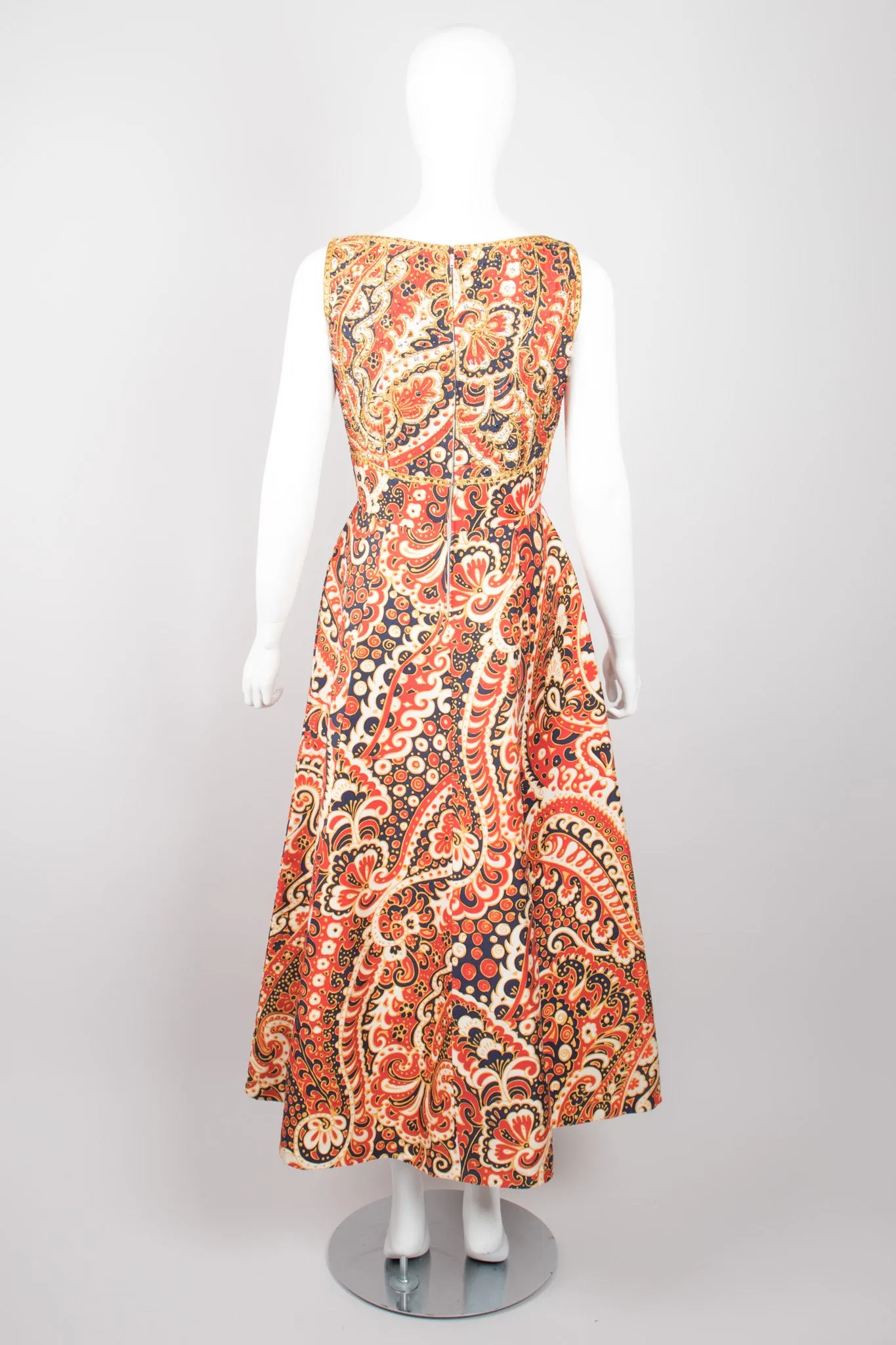 Wave Print Cutout Dress