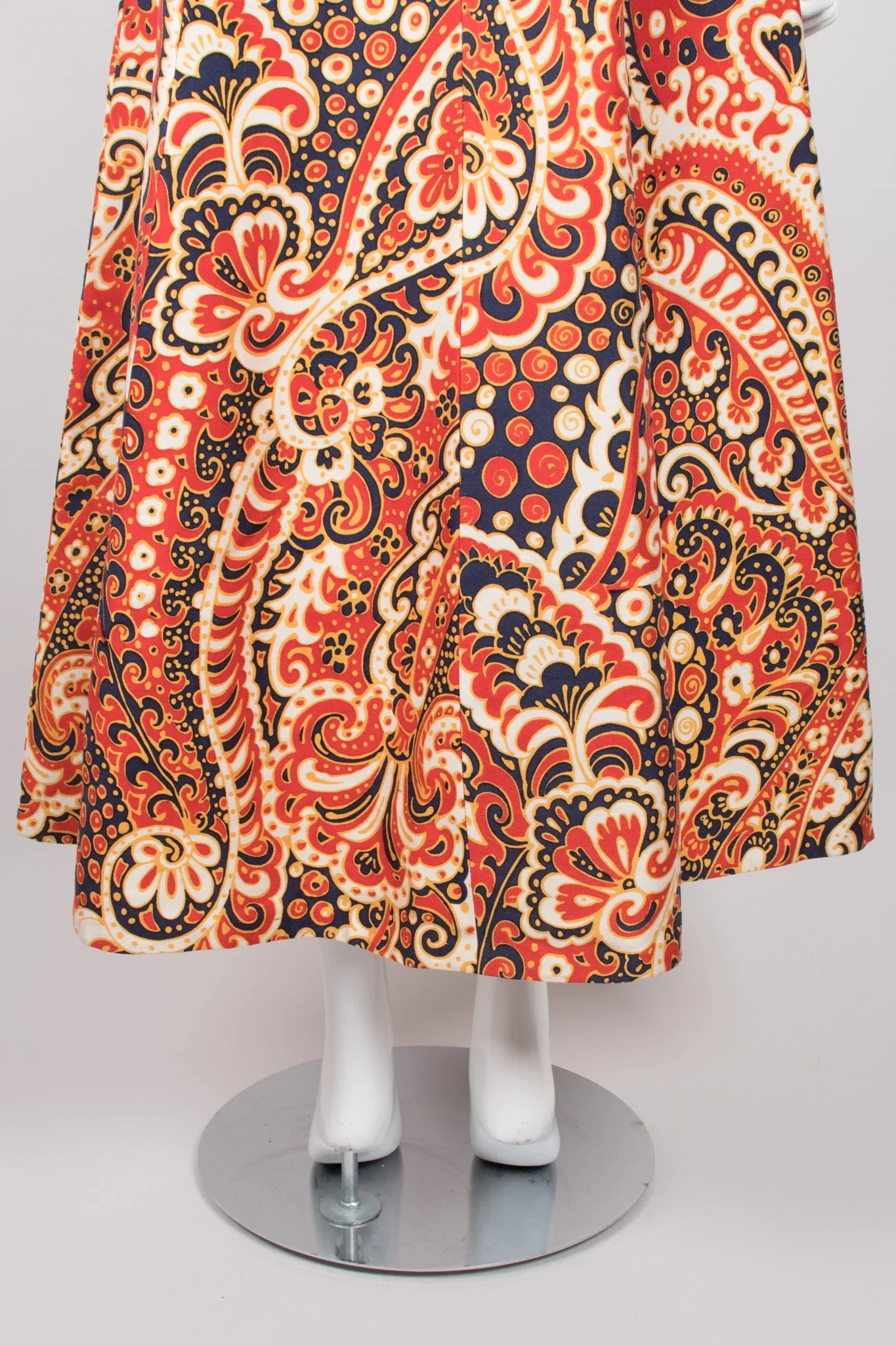 Wave Print Cutout Dress