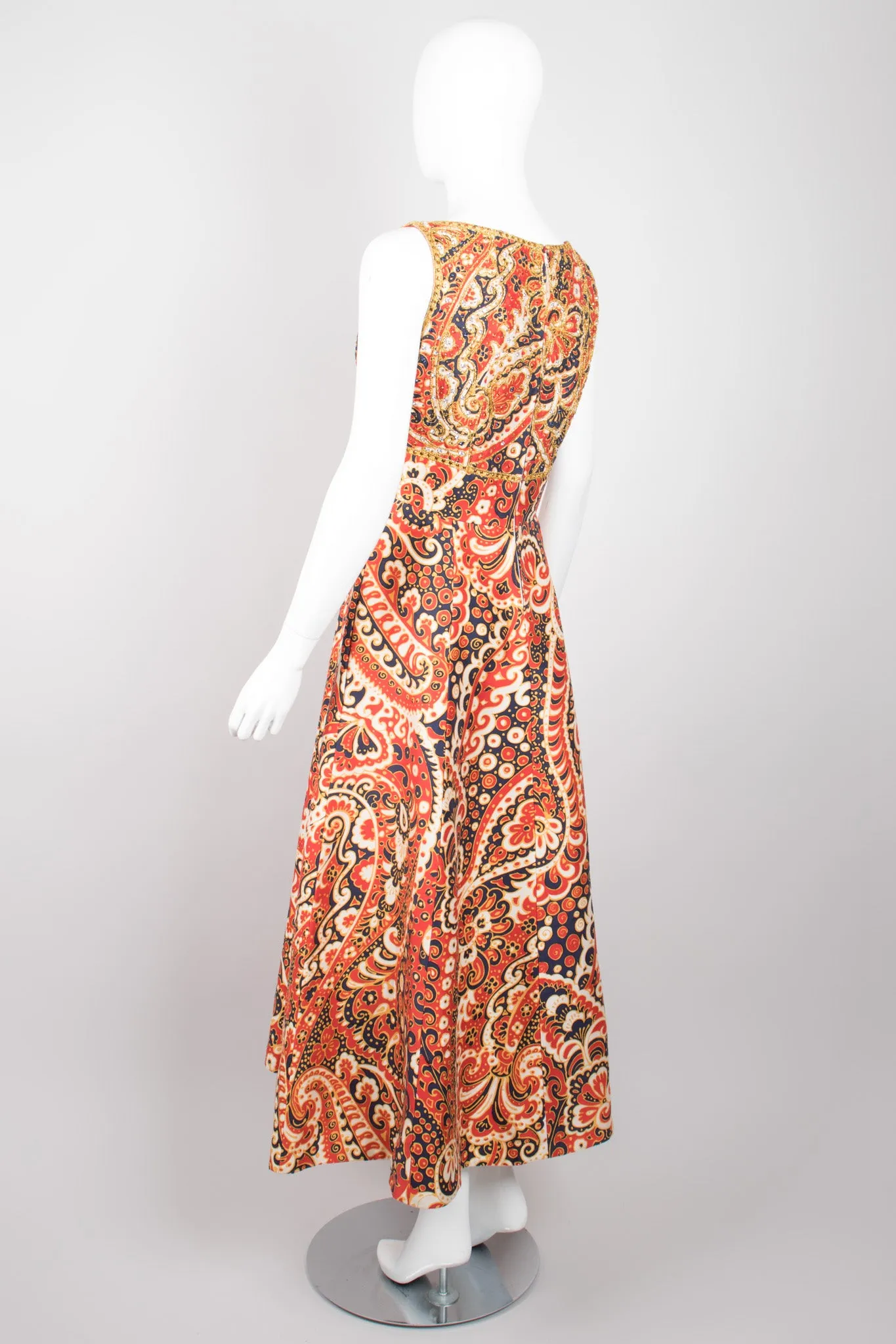 Wave Print Cutout Dress