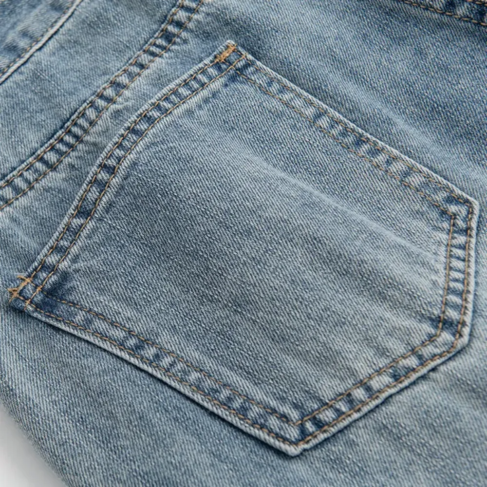 Women's Simple Washed Jeans high waist