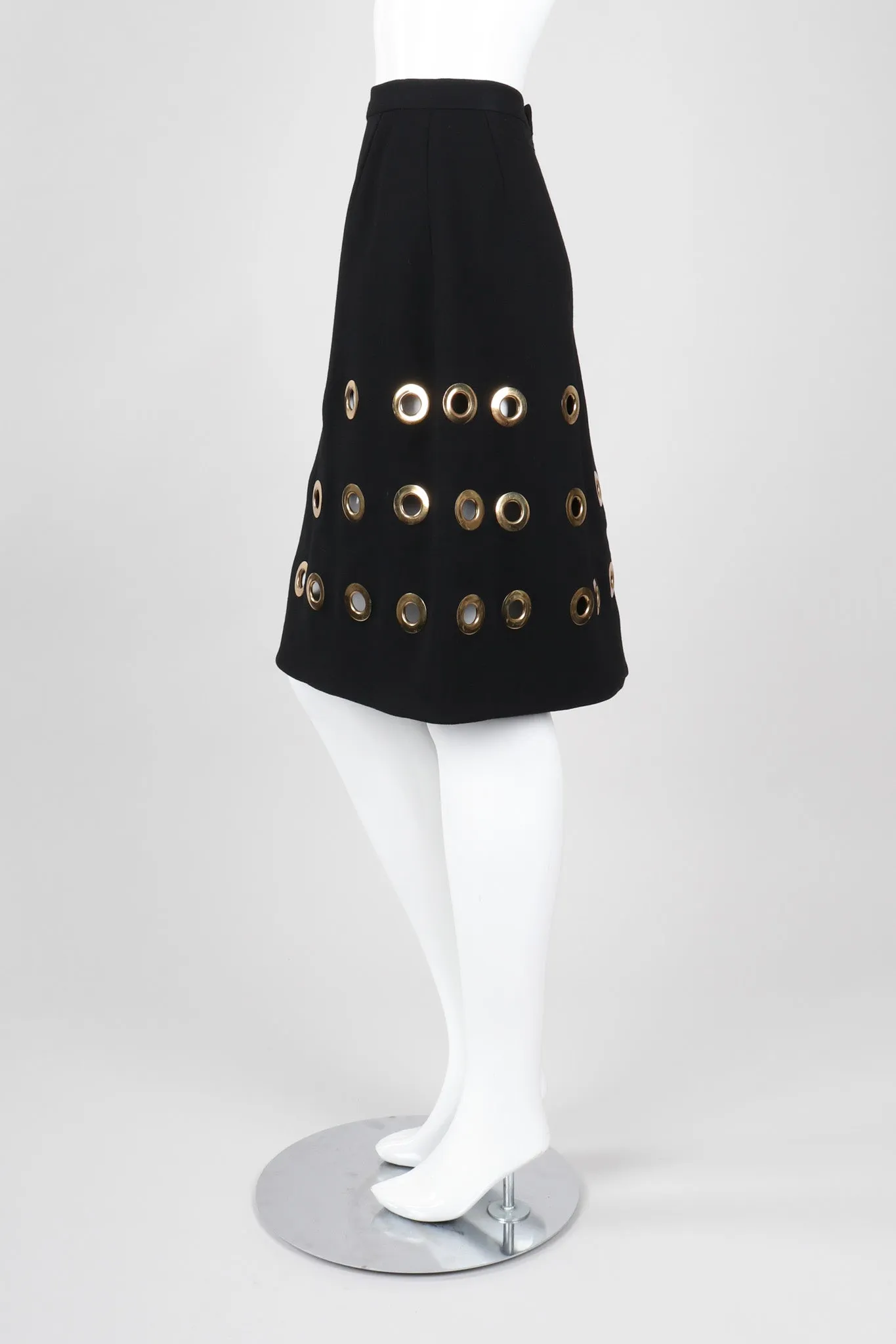 Wool Grommet Skirt