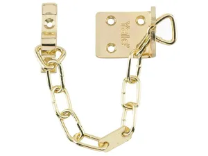 Yale Locks Ws6 Security Door Chain - Electro Brass Finish