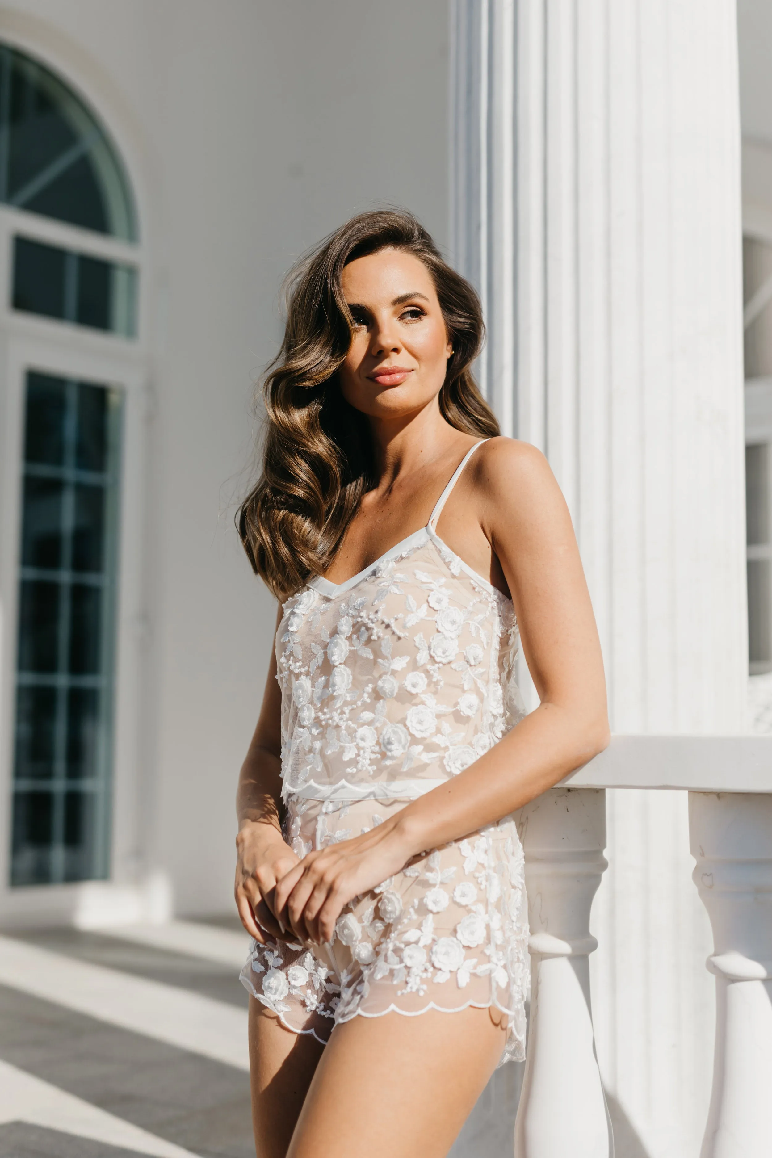 Zara Lace Beaded Bridal Set