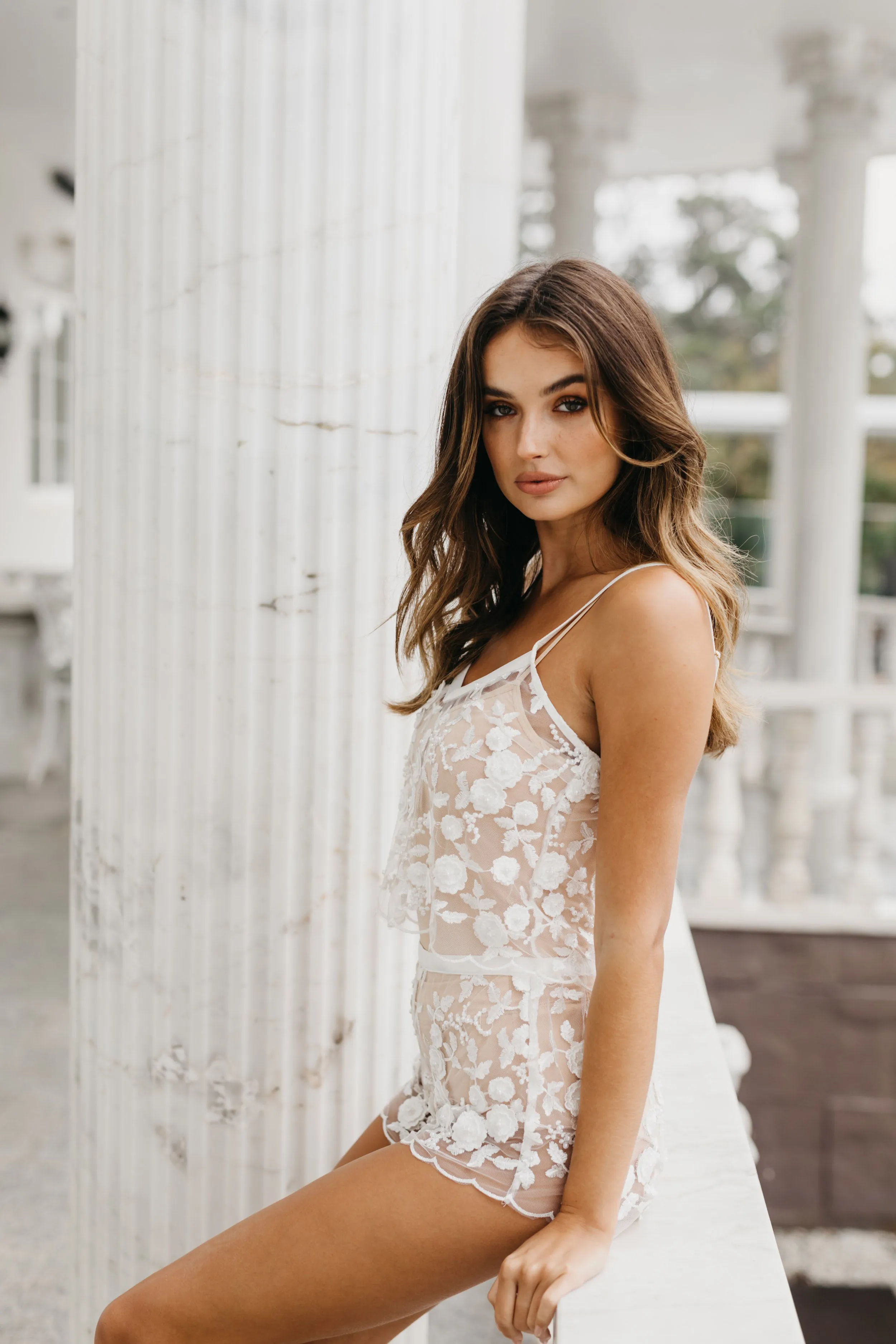 Zara Lace Beaded Bridal Set