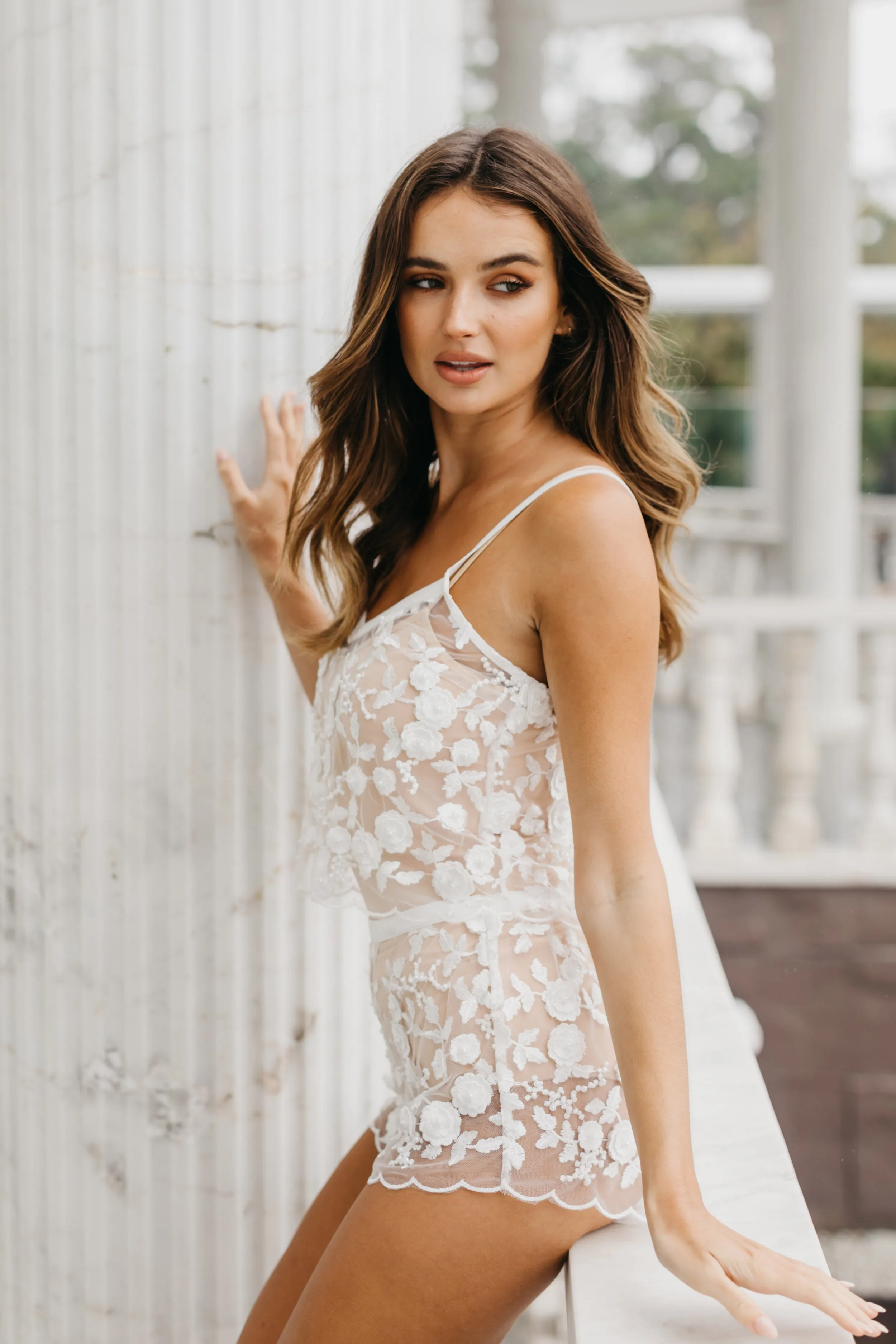 Zara Lace Beaded Bridal Set