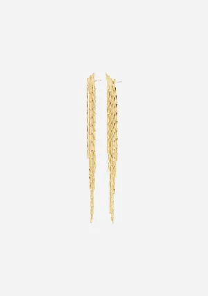 ZENOBIA recycled earrings gold-plated - Gold Plated